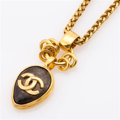 chanel vintage necklace price|pre owned chanel brooch.